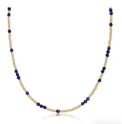 15" Hope Unwritten Gemstone Necklaces Lapis