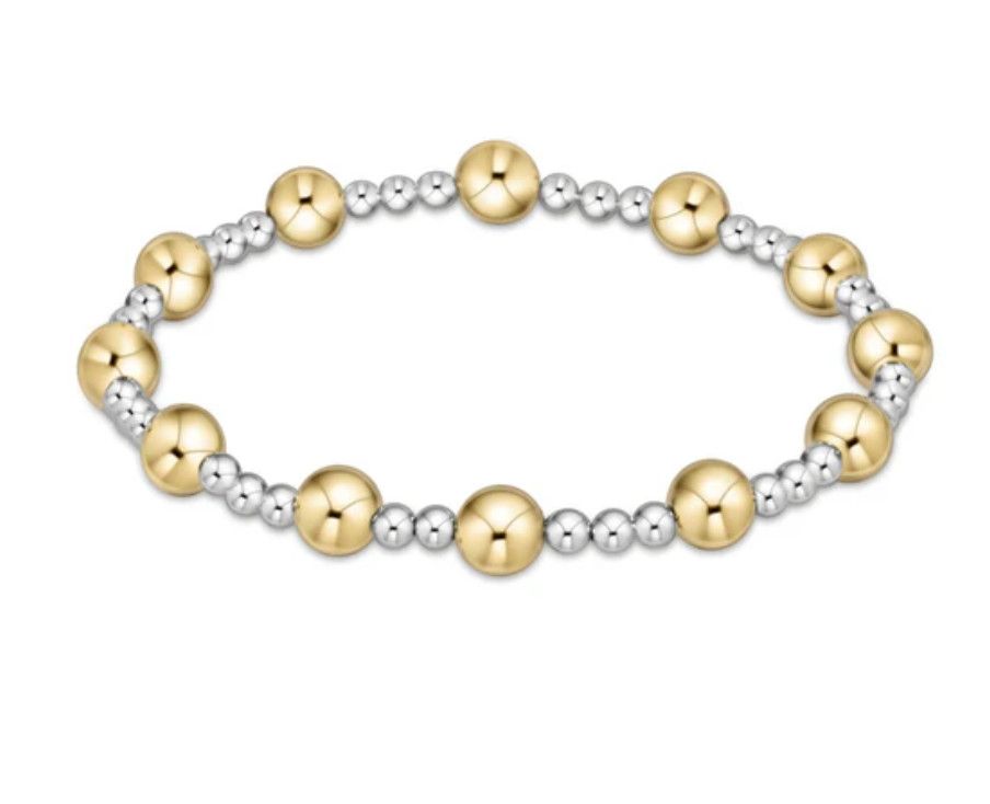 Classic Sincerity Mixed Metal Bracelet 6mm