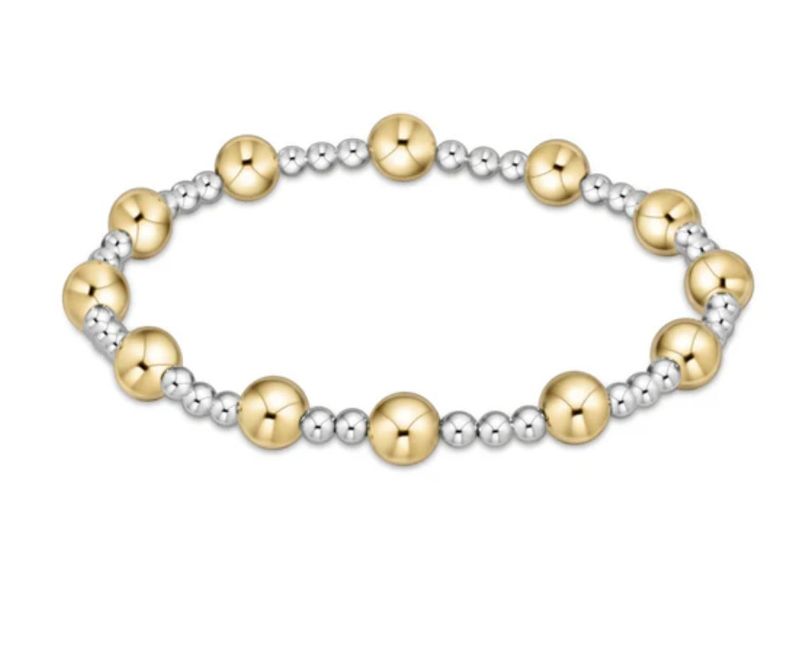 Classic Sincerity Mixed Metal Bracelet 6mm