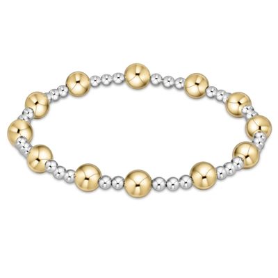 Classic Sincerity Mixed Metal Bracelet 6mm