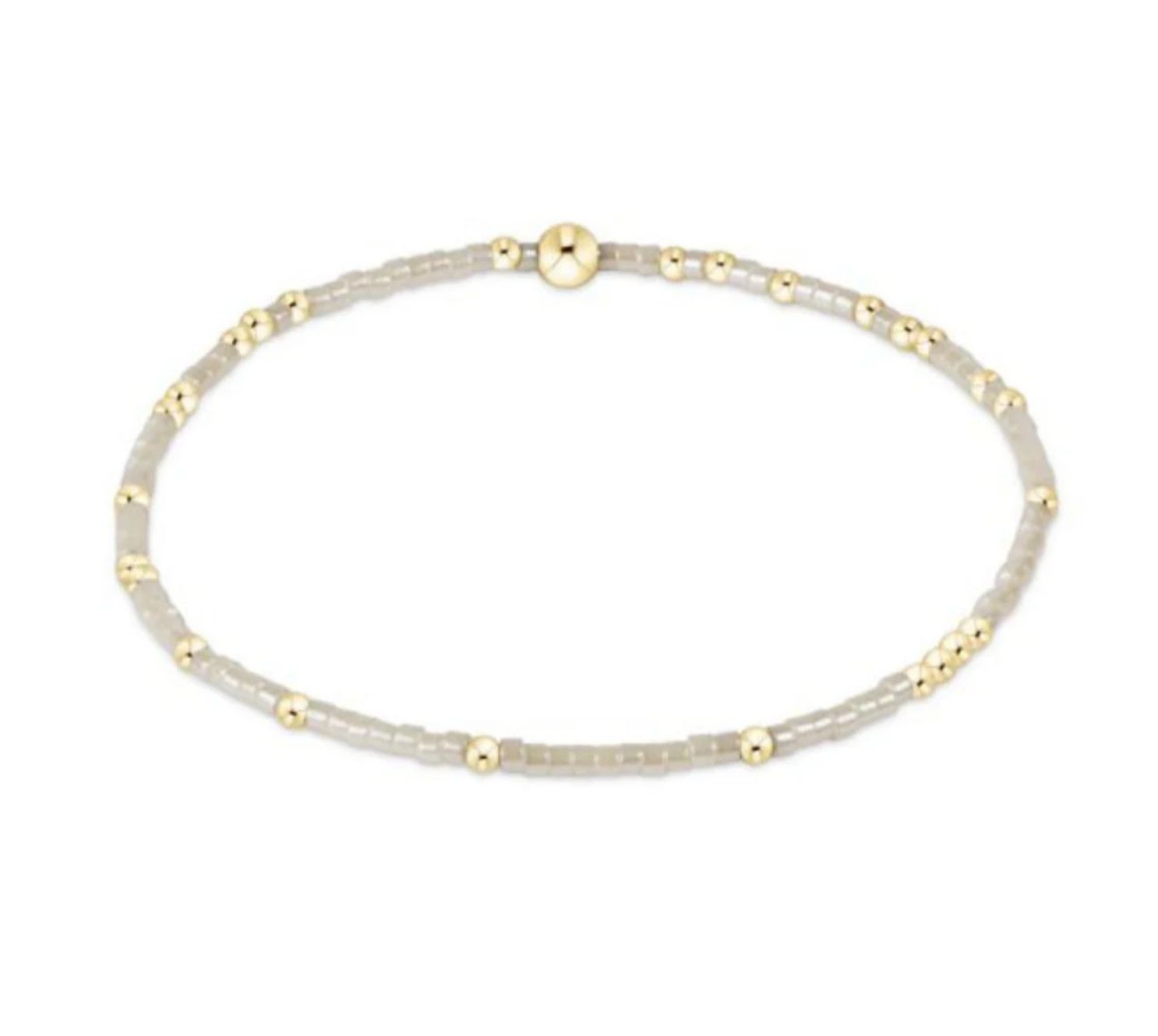 Enewton Extends Hope Unwritten gold beaded bracelet, stackable stretch bracelet for everyday wear
