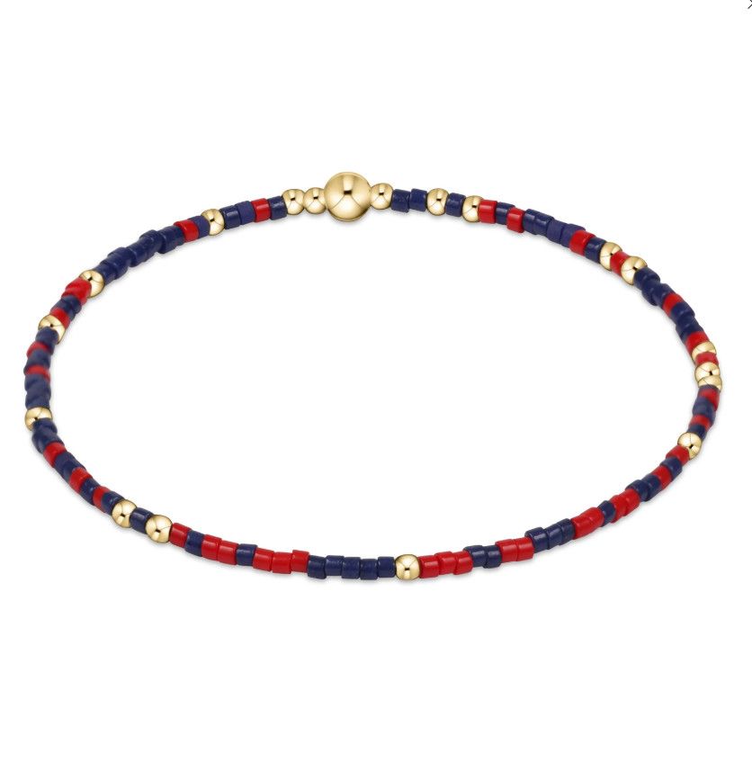Gameday Hope Unwritten Bracelet Matte Navy-Bright Red