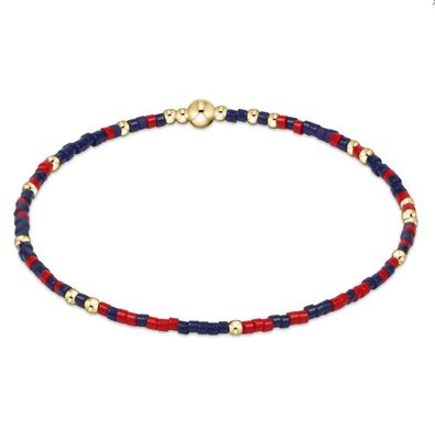 Gameday Hope Unwritten Bracelet Matte Navy-Bright Red