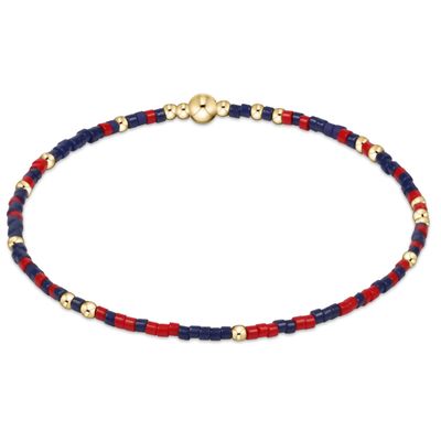 Gameday Hope Unwritten Bracelet Matte Navy-Bright Red