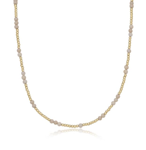 15" Hope Unwritten Gemstone Necklaces Riverstone