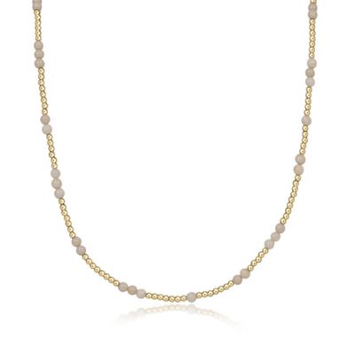 15" Hope Unwritten Gemstone Necklaces Riverstone