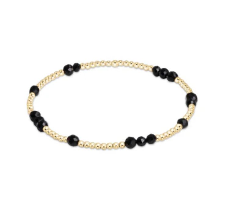 Hope Unwritten Gemstone Bracelets Faceted Onyx