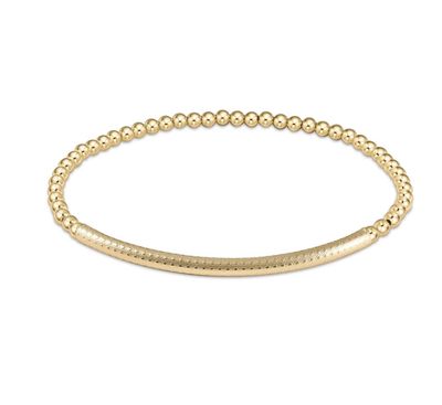 Bliss Bar Textured Bracelet Classic 3mm