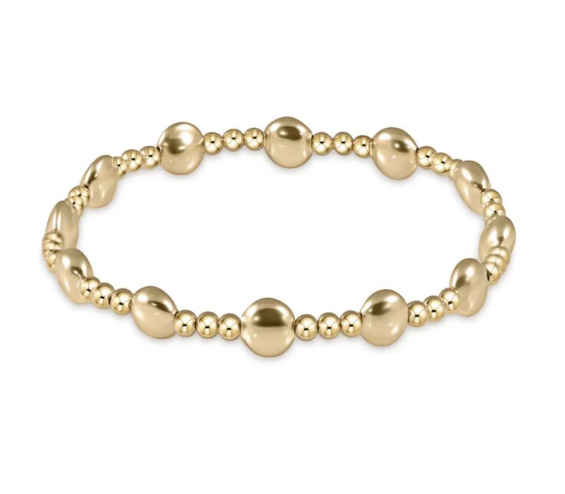 Honesty Sincerity Gold Bracelet 6mm