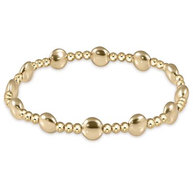Honesty Sincerity Gold Bracelet 6mm