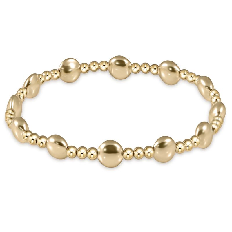Honesty Sincerity Gold Bracelet 6mm