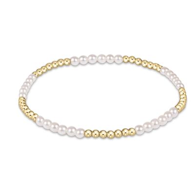 Classic Blissful Pattern Pearl Bracelet 3mm