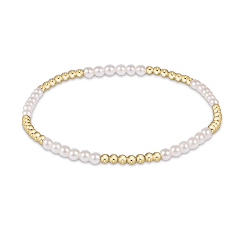 Classic Blissful Pattern Pearl Bracelet 3mm