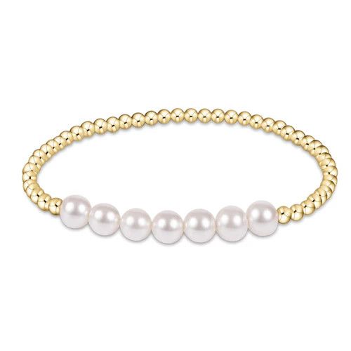 Classic Gold Bliss Pearl Bracelet 6mm