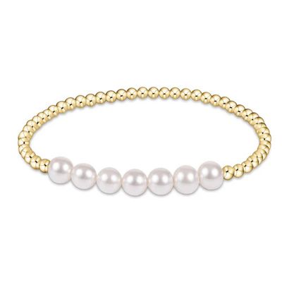 Classic Gold Bliss Pearl Bracelet 6mm