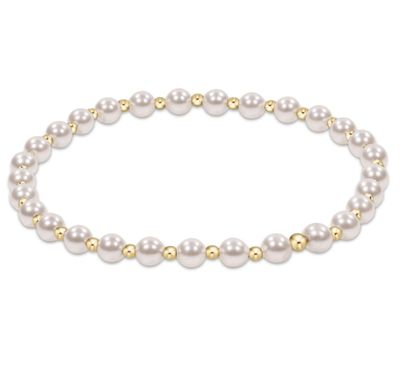 Classic Grateful Pattern Pearl Bracelet 4mm