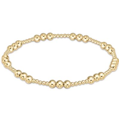 Classic Joy Pattern Bead Bracelet 4mm