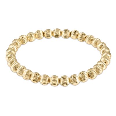 Dignity Gold Bead Bracelet 6mm
