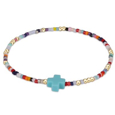 Hope Unwritten Signature Cross Bed Bracelet - Hot Mess