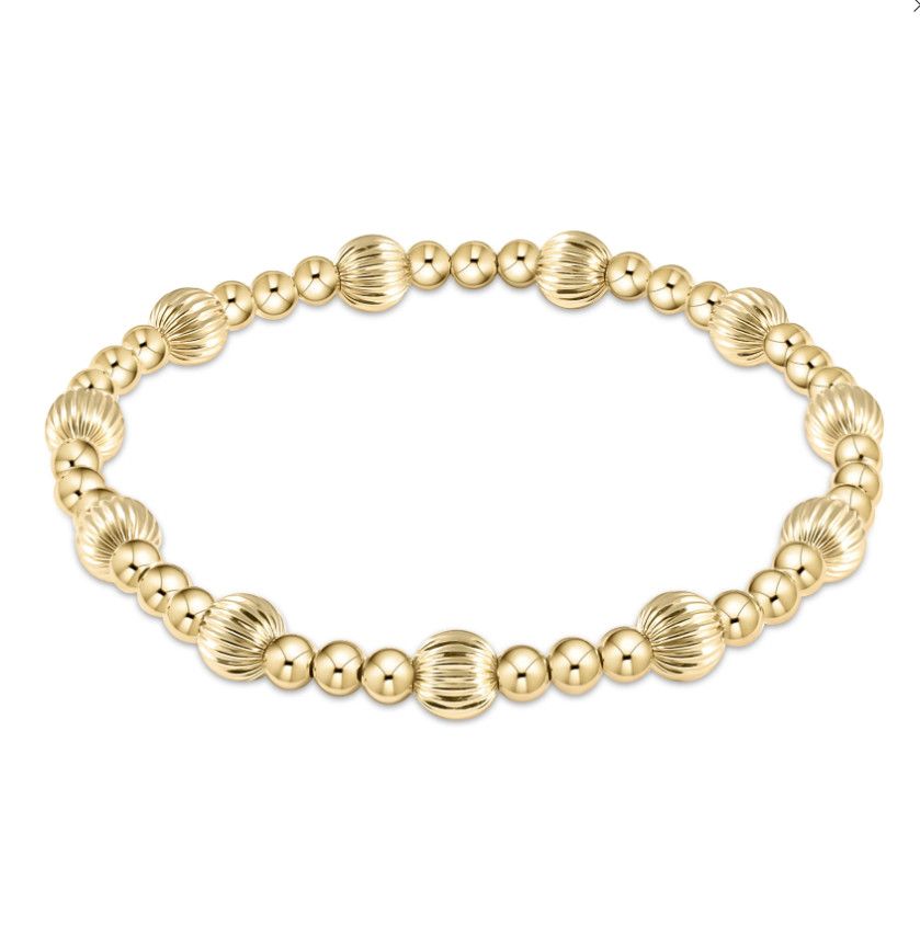 Dignity Sincerity Gold Bracelet 6mm