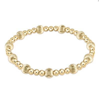 Dignity Sincerity Gold Bracelet 6mm