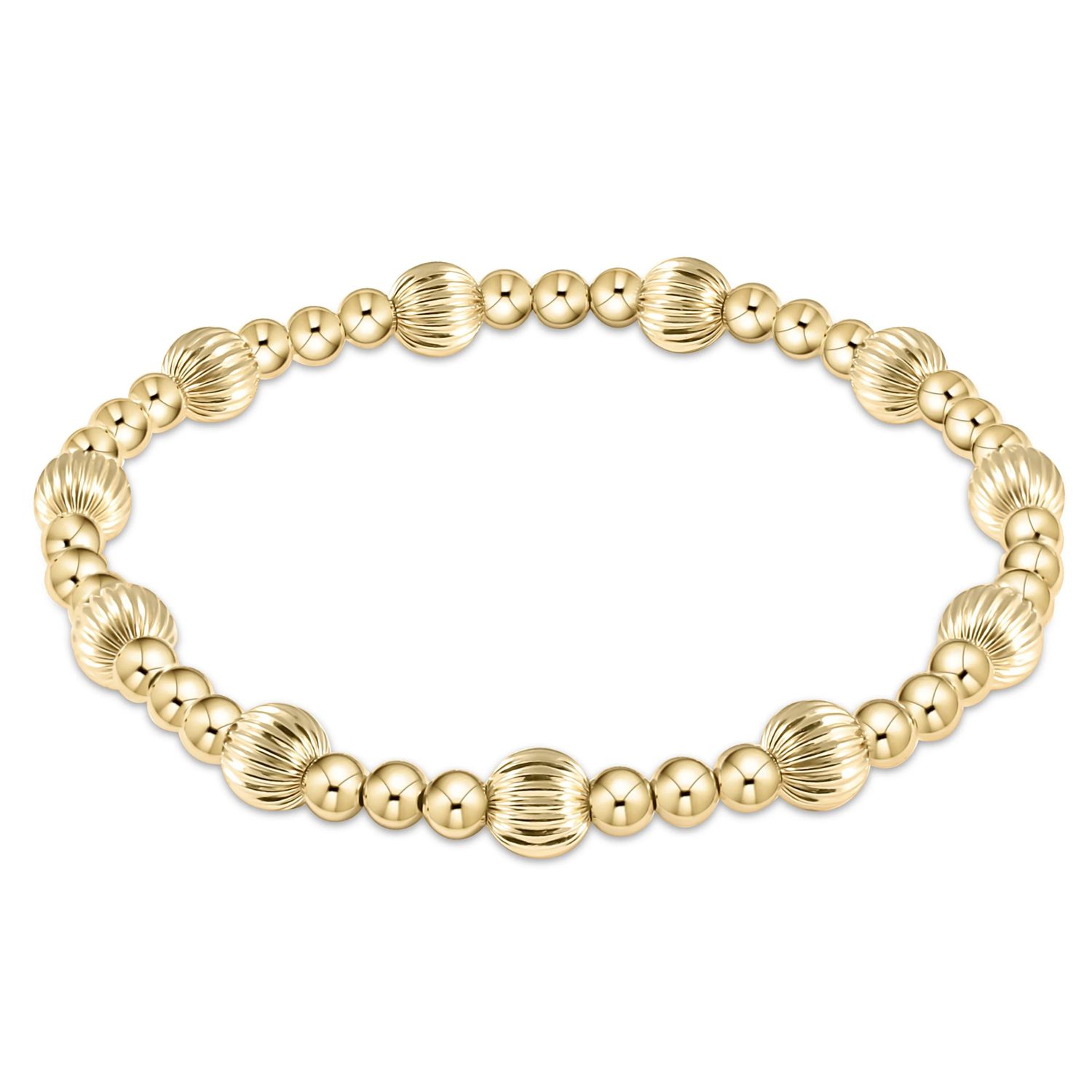 Dignity Sincerity Gold Bracelet 6mm