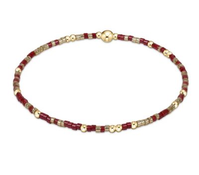 Gameday Hope Unwritten Bracelet Gold Luster-Wine