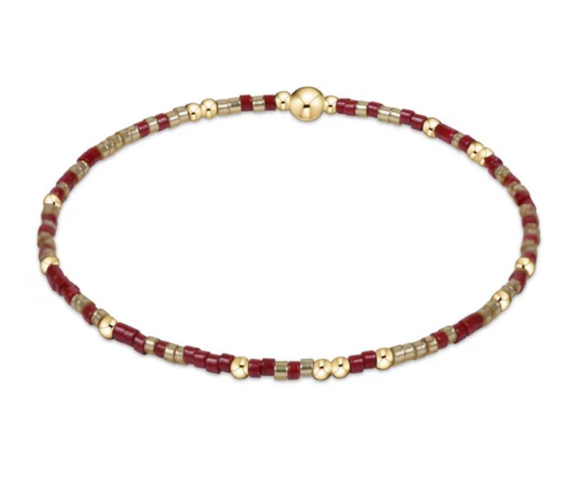 Gameday Hope Unwritten Bracelet Gold Luster-Wine