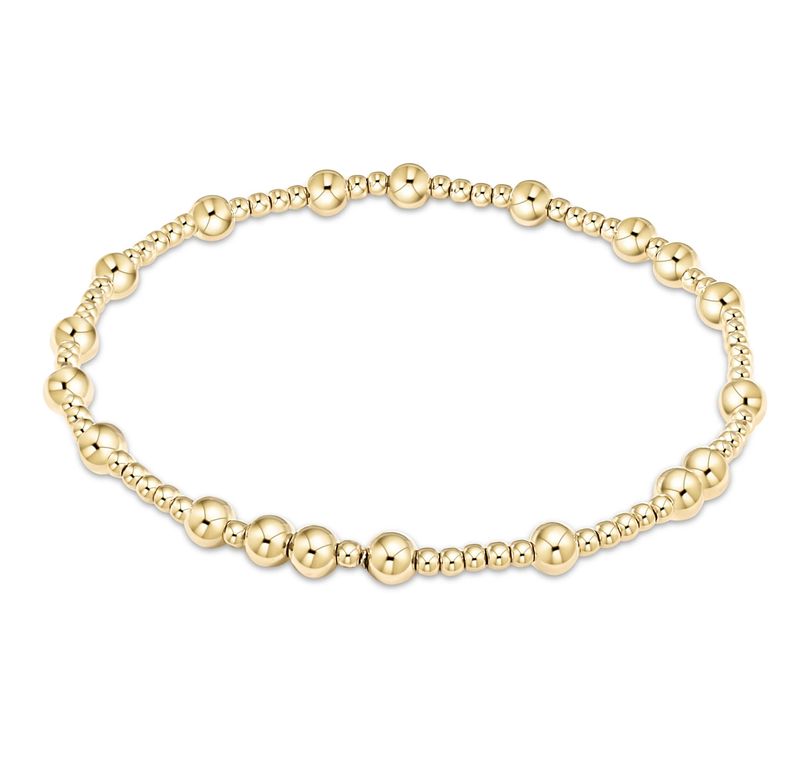 Hope Unwritten Gold Bead Bracelet 4mm