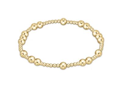 Hope Unwritten Gold Bead Bracelet 5mm