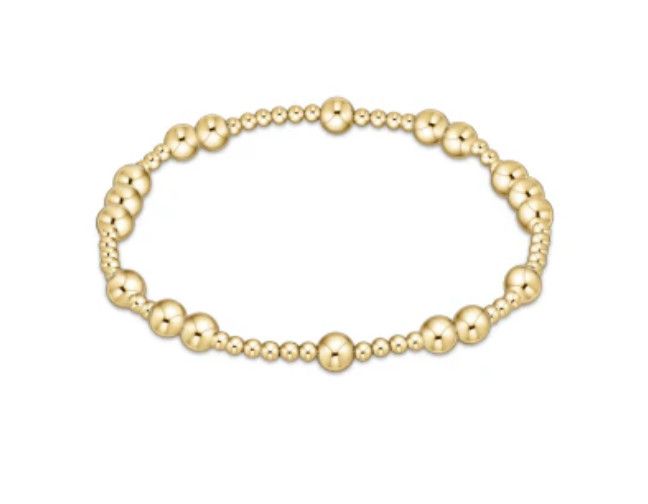 Hope Unwritten Gold Bead Bracelet 5mm