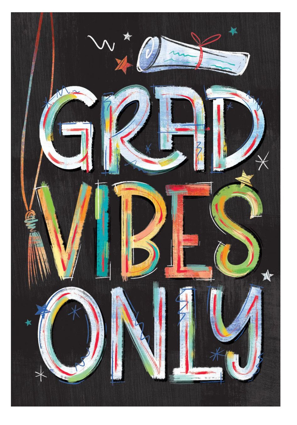 Grad Vibes Only Graduation Card
