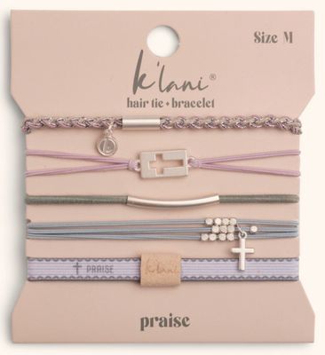 Praise Hair Tie Bracelet Set