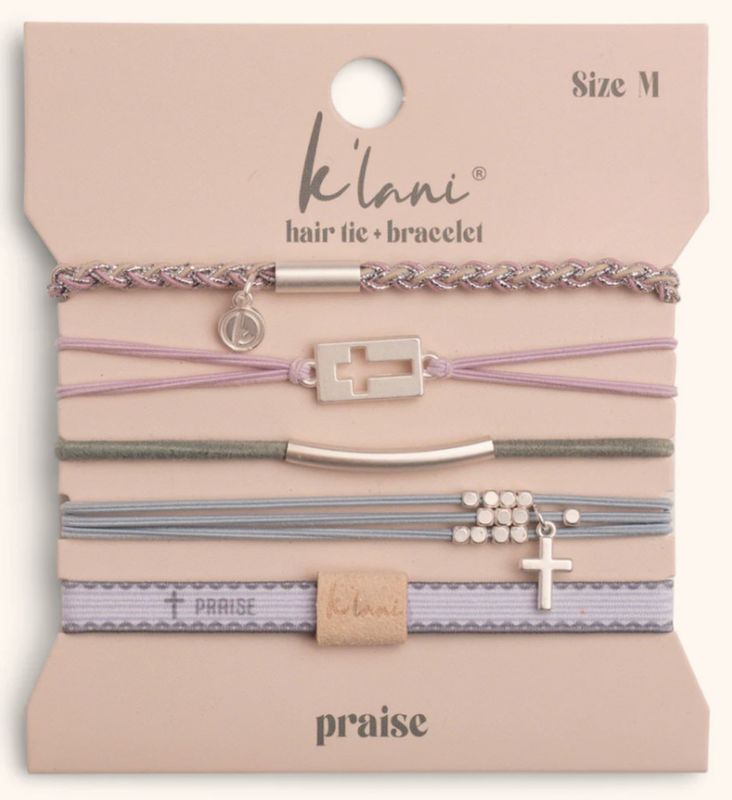 Praise Hair Tie Bracelet Set