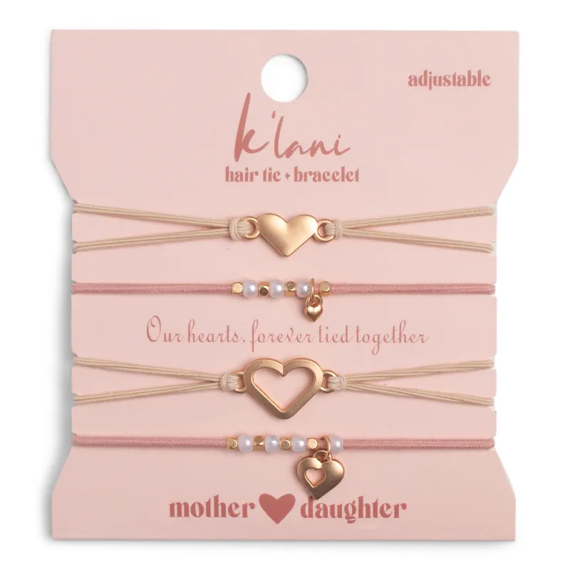 Mother / Daughter Hair Tie Bracelet Set