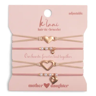 Mother / Daughter Hair Tie Bracelet Set