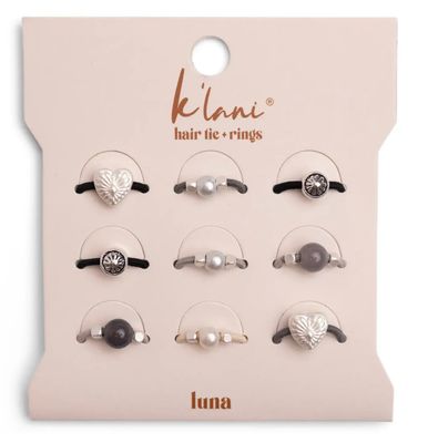 Luna Hair Tie Ring Set