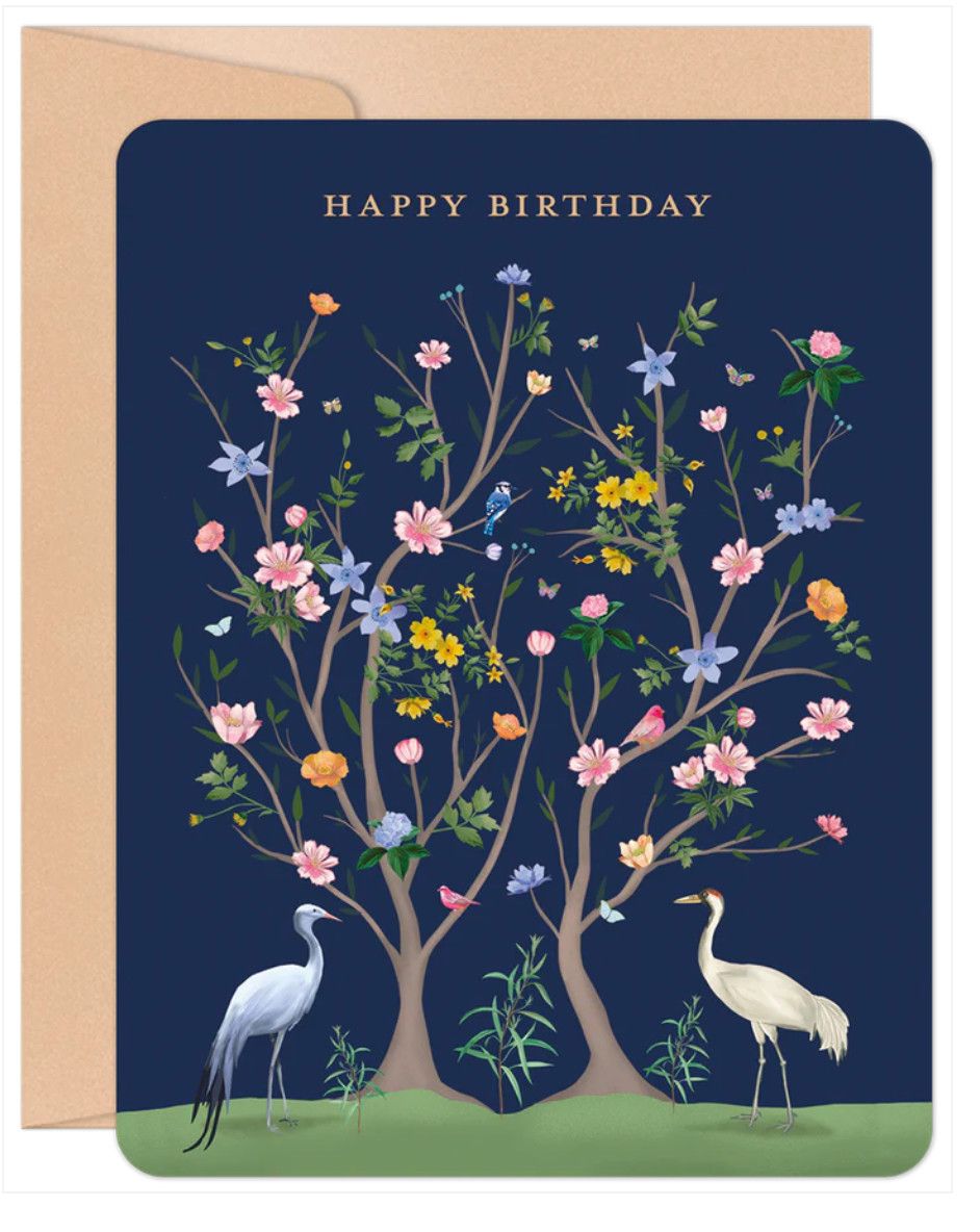 Enjoy Every Beautiful Thing Cranes Birthday Card