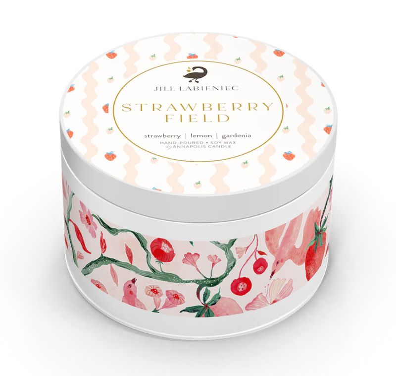 Strawberry Field Travel Candle