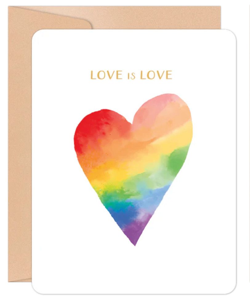 Love Is Love Blank Card