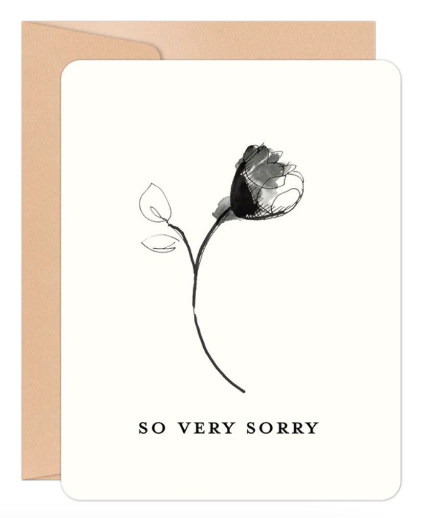 So Very Sorry Card