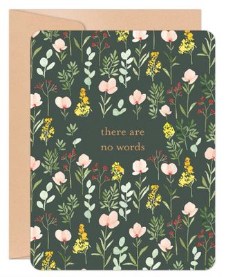 There Are No Words Sympathy Card