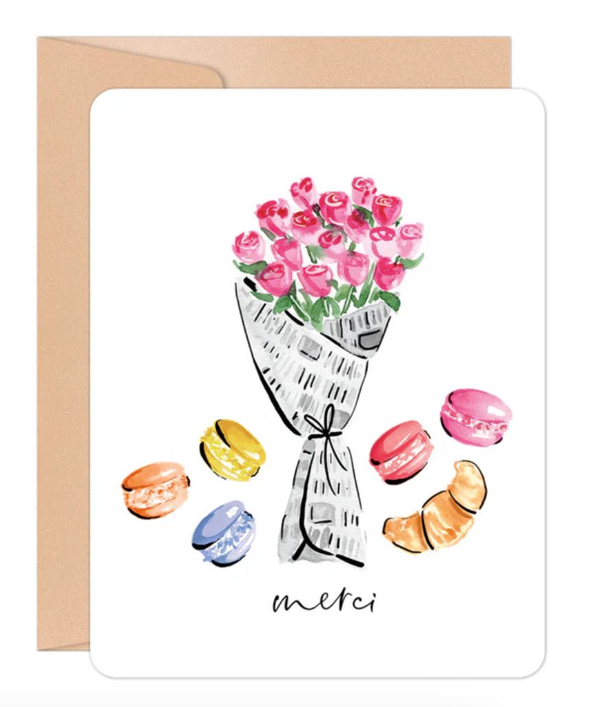Merci Bouquet Card