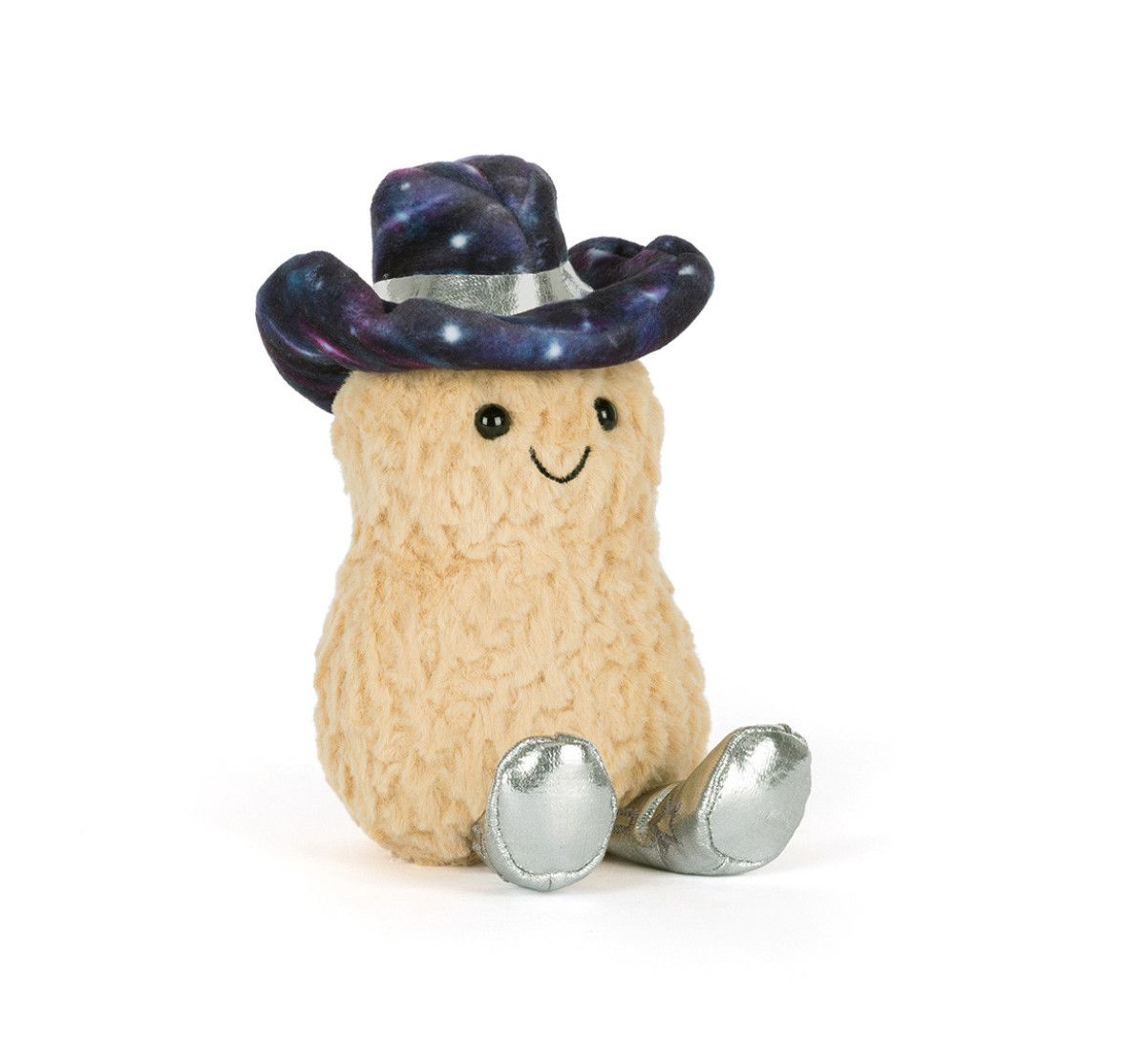 Amuseables Peanut plush in a space rodeo outfit, soft whimsical stuffed toy with fun western and astronaut details