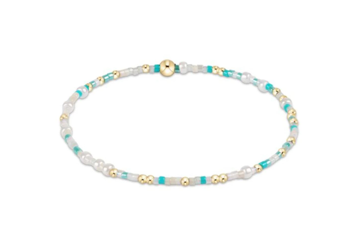enewton Extends Hope Unwritten bracelet with signature bead design and gold accents for effortless everyday stacking
