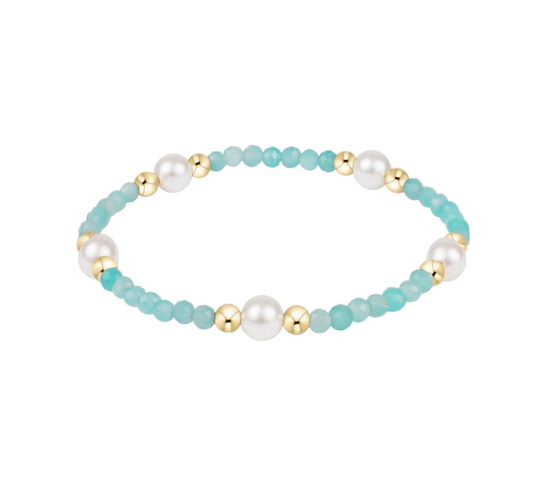 enewton Extends Purpose pearl 6mm gem bracelet with luminous pearls and gold accents for a timeless, elegant look
