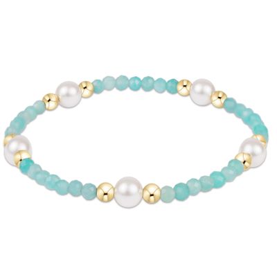 Extends Purpose Pearl 6mm Gem Bracelet - Amazonite