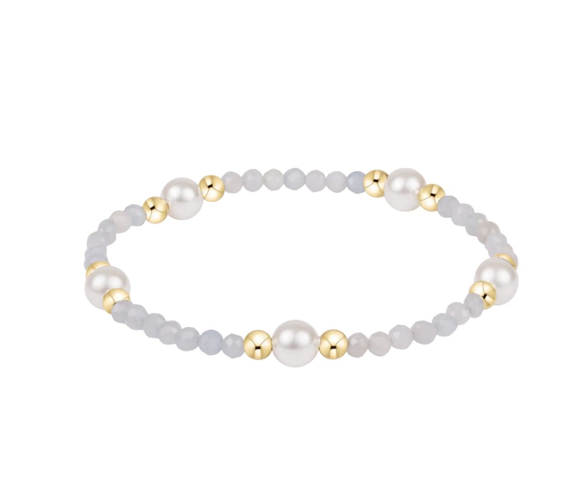 enewton Extends Purpose pearl 6mm gem bracelet with luminous pearls and gold accents for a timeless, elegant look
