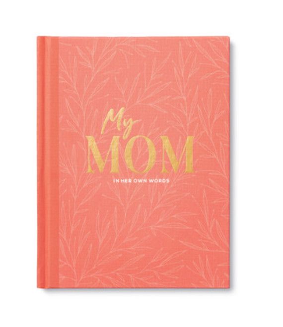 My Mom Interview Book fill-in journal with guided prompts, a meaningful keepsake gift from kids to mom