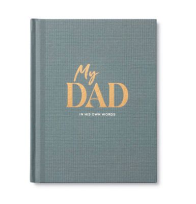My Dad Interview Book fill-in journal with guided prompts, a meaningful keepsake gift from kids to dad